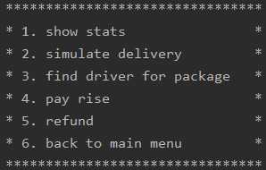 complex operations menu