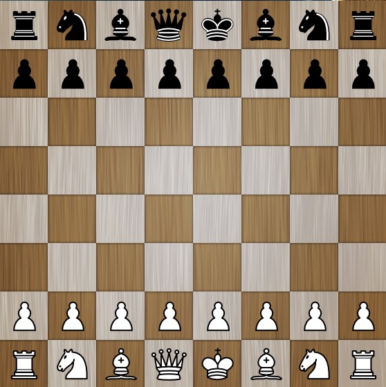 rozdaná šachovnica